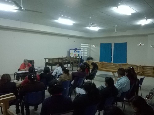 Dina Fontana "Asesoría Pedagógica" para docentes de Ingeniero Juárez.