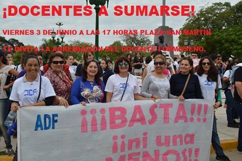 "Ni Una Menos" Junio 2016- ADF- Formosa