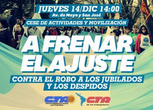 PARO DOCENTE 14 DICIEMBRE 2017